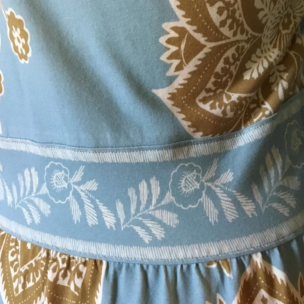 Spartina 449 Diane Jersey Knit Mini Dress Calm Waters Medallion - Picture 10 of 15